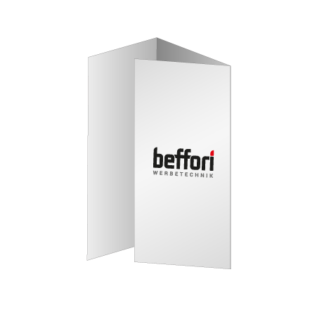 Faltblatt Wickelfalz 6-Seiter | DIN A6 hoch | beidseitig bedruckt